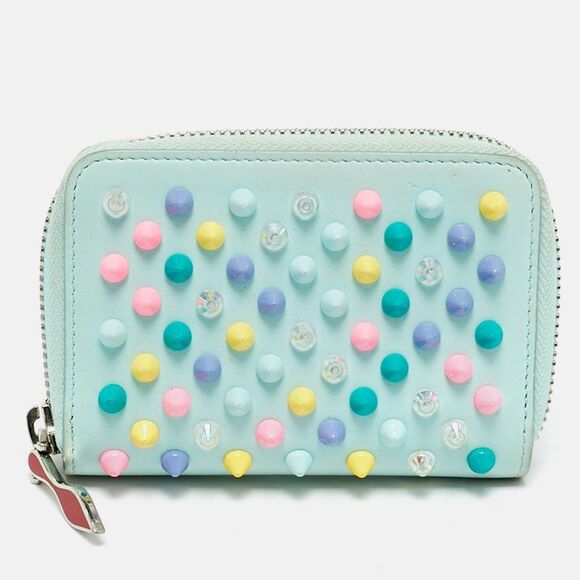 Christian Louboutin Multicolor Leather Panettone Coin Purse - Picture 1 of 7